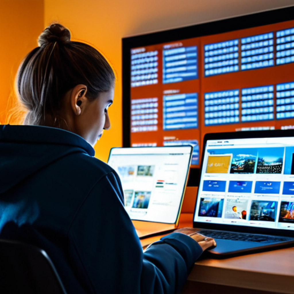 Online Discount Hunter**

A person thoughtfully browsing a laptop surrounded by glowing screens displaying discount codes, sales offers, and shopping websites. They are wearing casual but presentable clothing. The background is a cozy home office setting with warm lighting.  perfect anatomy, correct proportions, natural pose, well-formed hands, proper finger count, natural body proportions, safe for work, appropriate content, fully clothed, professional, modest, family-friendly

**