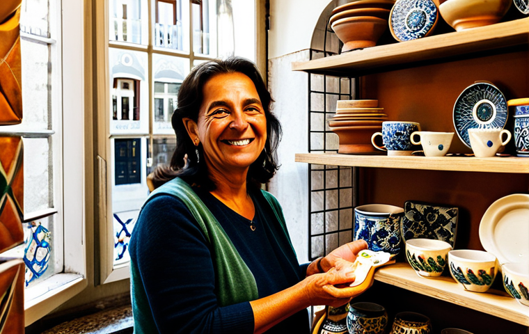 소비자 감정 변화와 브랜드 충성도 - Image Prompt 1: The Warm Embrace of a First Connection in Lisbon**