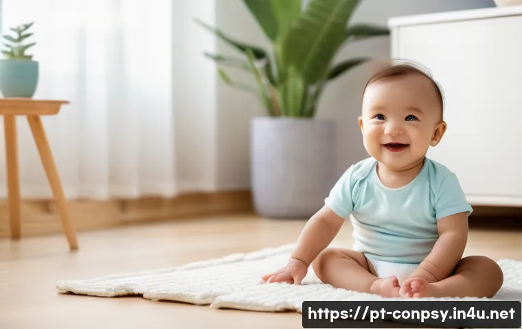 심리적 요소를 고려한 가격 책정 - **Prompt:** A cozy indoor scene featuring a smiling baby, approximately 10 months old, sitting on a ...